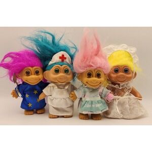 LOT‎ OF 4 VINTAGE TROLLS